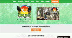 Desktop Screenshot of charlestonziplineadventures.com